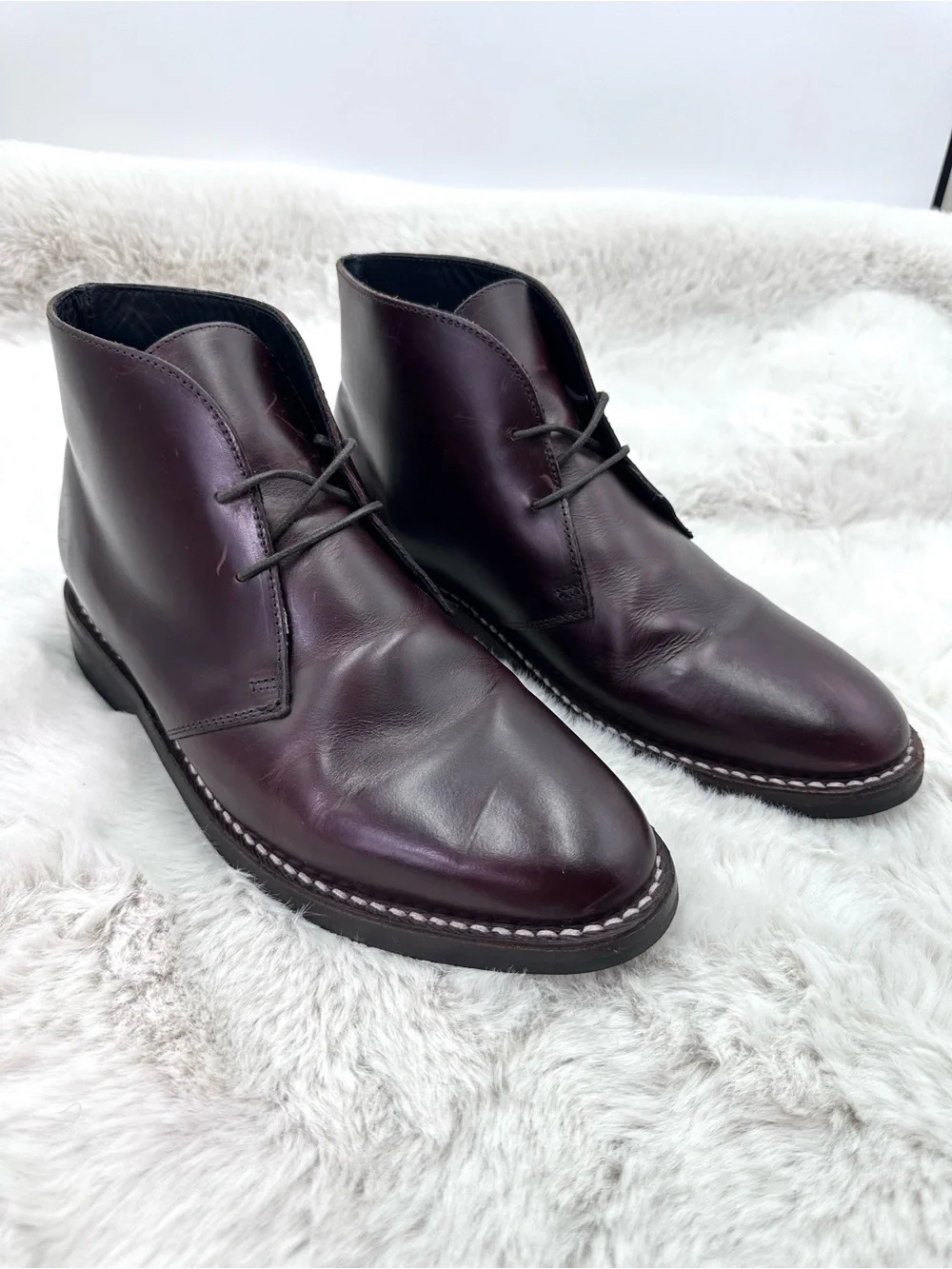 Thursday‎ Brown Scout Chukka Boots in burgundy leather men’s 7.5